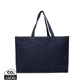 VINGA Hilo AWARE™ recycled canvas maxi tote bag Navy Blue