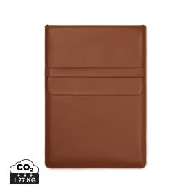 VINGA Timo PU RCS RPET 14" laptop sleeve brown