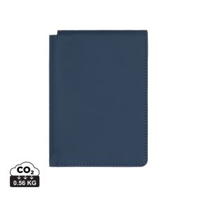 VINGA Baltimore RCS recycled polyester RFID passport cover Navy Blue