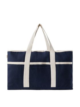 Volonne AWARE™ recycled canvas beach bag Navy