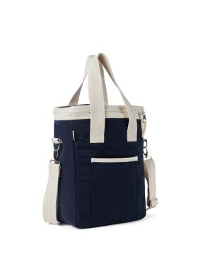 Volonne AWARE™ recycled canvas cooler tote bag Navy Blue