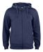 Basic Active Hoody Full Zip Dark Navy