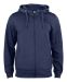Basic Active Hoody Full Zip Dark Navy