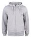 Basic Active Hoody Full Zip Grey Melange