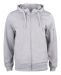 Basic Active Hoody Full Zip Grey Melange