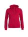 Basic Hoody Full Zip Women Red
