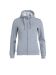 Basic Hoody Full Zip Women Grey Melange