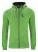 Classic Hoody Full Zip Green Melange