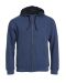 Classic Hoody Full Zip Blue melange