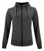 Classic Hoody Full Zip Women Anthracite Melange