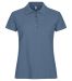 Basic Polo Women Steel Blue