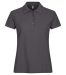 Basic Polo Women Metal Grey