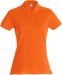 Basic Polo Women Blood orange