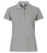 Heavy Premium Polo Women Grey Melange