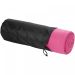 Huggy fleece plaid blanket with carry pouch 150x120 cm Magenta