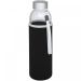 Bodhi 500 ml glass water bottle Solid black
