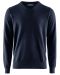 Brockton Cotton V-Neck Navy BLC