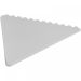 Frosty triangular recycled plastic ice scraper White