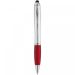 Nash stylus ballpoint with coloured grip Silver