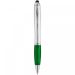 Nash stylus ballpoint with coloured grip Silver
