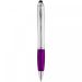 Nash stylus ballpoint with coloured grip Silver