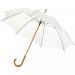 Jova 23" umbrella with wooden shaft and handle White