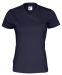 T-shirt V-neck Lady Navy