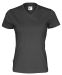 T-shirt V-neck Lady Black