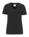Stretch V-neck Lady Black
