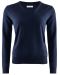 W's Wilton Merino V-Neck Navy BLC