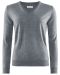 W's Wilton Merino V-Neck Grey BLC