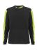 Messina T-shirt l.sl Black/Safety Yellow