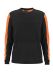 Messina T-shirt l.sl Black/Orange
