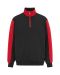 Modena Halfzip black/red