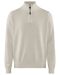 Brockton Cotton Halfzip Off-white