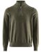 Brockton Cotton Halfzip Olive