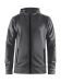 Noble Full Zip Hood M Darkgrey melange