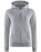 W's Alfie Zip Hood Grey Melange