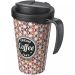 Brite-Americano® Grande 350 ml mug with spill-proof lid Solid black