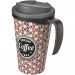 Brite-Americano® Grande 350 ml mug with spill-proof lid Solid black