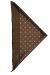 Handkerchief Silk Floral One Size brown