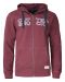 Twisp Hood Full Zip Men Burgundy