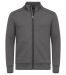Pemberton Cardigan Full Zip Men Anthracite melange