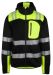 Frontline knitted fleece hoody (U) Black/Safety Yellow