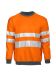6101 SWEATSHIRT EN ISO 20471 CLASS 3 Orange/Grey