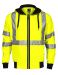 6104 HOOD JACKET EN ISO 20471 CLASS 3/2 Yellow/Black