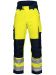 6514 PADDED WAISTPANTS EN ISO 20471 CLASS 2 Yellow/Navy