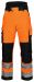 6514 PADDED WAISTPANTS EN ISO 20471 CLASS 2 Orange/Black