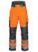 6514 PADDED WAISTPANTS EN ISO 20471 CLASS 2 Orange/Grey