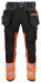 6540 WAISTPANT EN ISO 20471 CLASS 1 Orange/Black